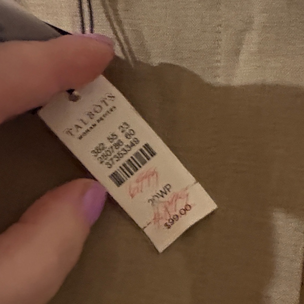 Talbots stretchy Khaki Chinos size 20 women! New with tags. Regularly $99!!! - Picture 2 of 5